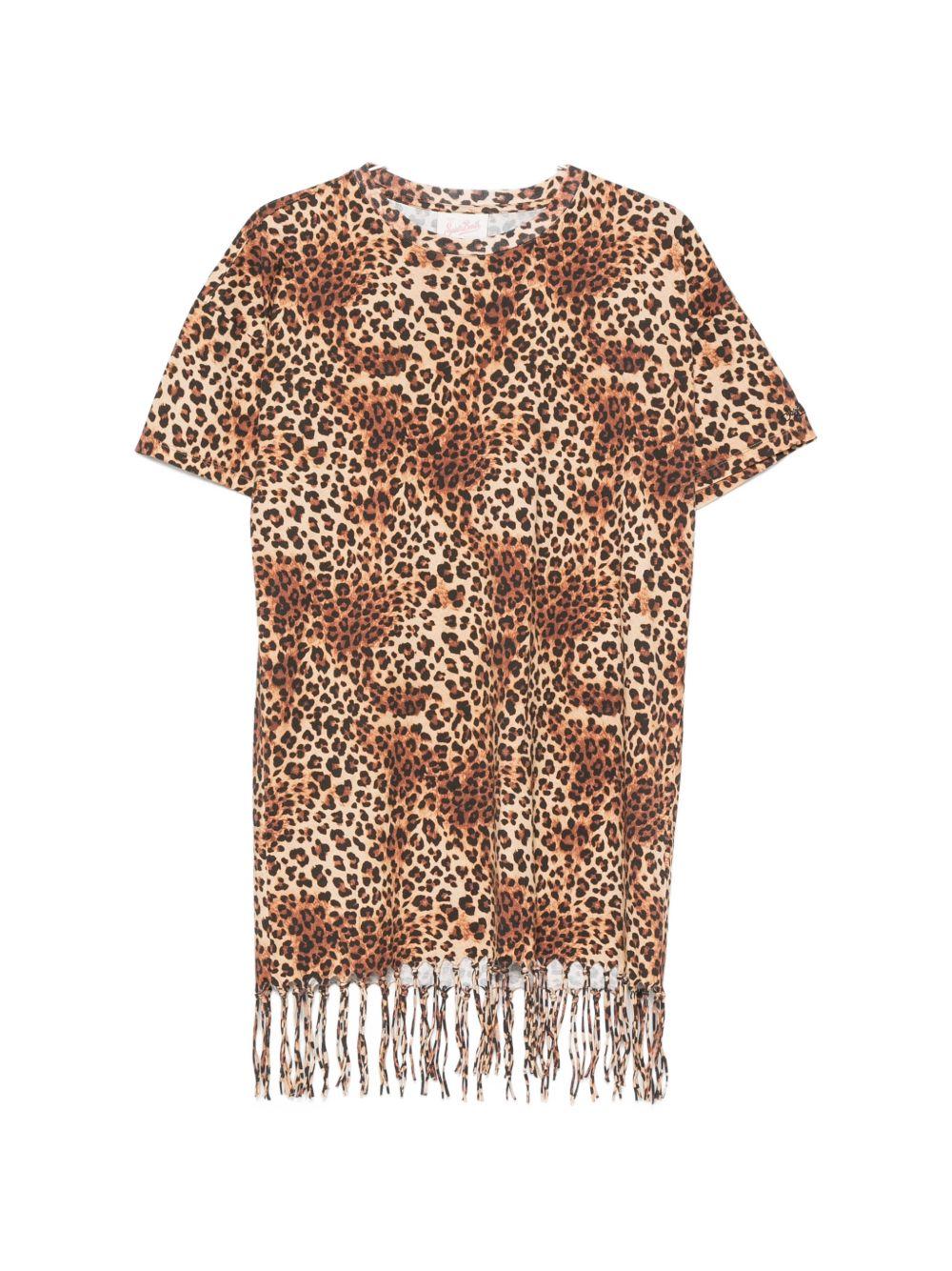 Abito per donna MC2 Saint Barth marrone con stampa animalier MHA002 08515L MC2 ST. BARTH 