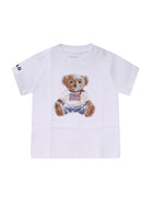 T-shirt per neonati Polo Ralph Lauren Kids bianca con stampa Polo Bear 320844731 001 Ralph Lauren kids 
