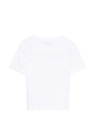 T-shirt per bambino Paul & Shark Junior bianca con logo sul davanti WPM00GLAA53 10101 PAUL & SHARK KIDS 