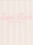 Telo mare MC2 Saint Barth bianco e rosa con motivo a righe FOUL002 02596L MC2 ST. BARTH KIDS 