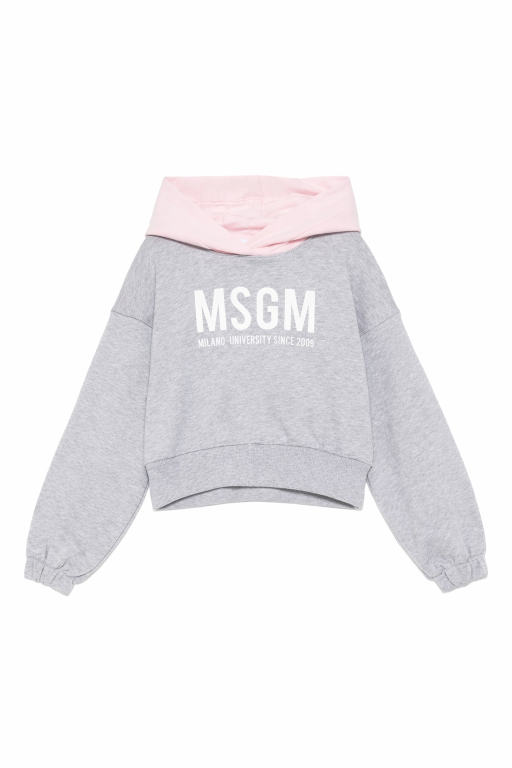 Felpa per bambina MSGM Kids grigia con logo sul davanti S6MSJGHS025 271/02 MSGM KIDS 