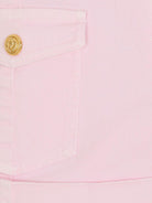Shorts per bambina Balmain Kids rosa con bottoni color oro BY6A69 Z3702 51E BALMAIN KIDS 