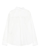 Camicia per bambino Fendi Kids bianca con scudo ricamato JMC200 A31W F0TU9 FENDI KIDS 