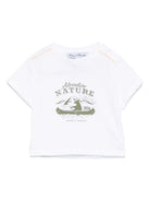 T-shirt per neonato Tartine Et Chocolat bianco con stampa CA10061 01 TArtine & Chocolat KIDS 