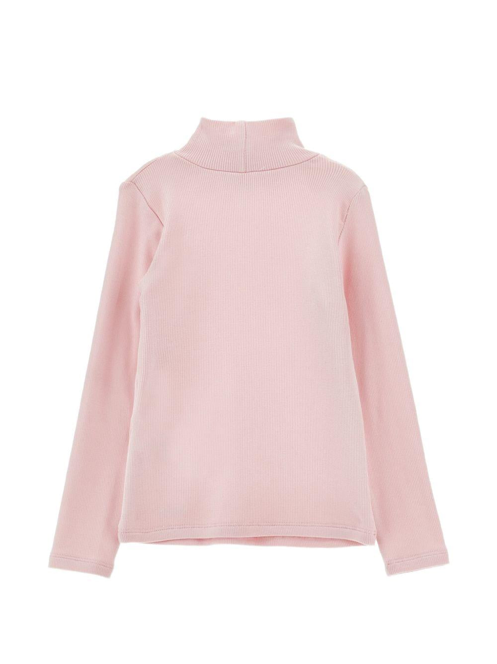 Maglione per bambina Monnalisa Kids rosa con lavorazione in maglia coste 17HLUC 8212 094F MONNALISA KIDS 