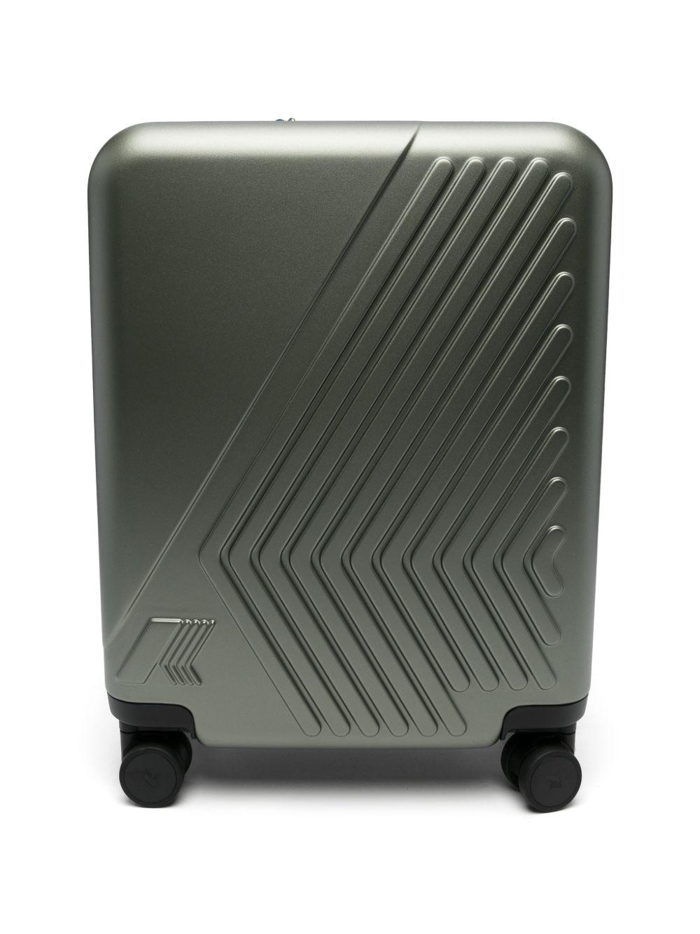 Trolley Eudoxie K-Way Kids verde con logo sul davanti K4125ZW V15 K-WAY KIDS 