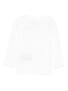 T-shirt per neonati John Richmond Junior bianco con maniche lunghe RIA25004TS OFF-WHITE JOHN RICHMOND JUNIOR 