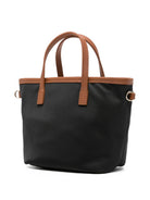 Borsa tote City mini MC2 Saint Barth nera con mani in pelle CB0005 00288L MC2 ST. BARTH KIDS 