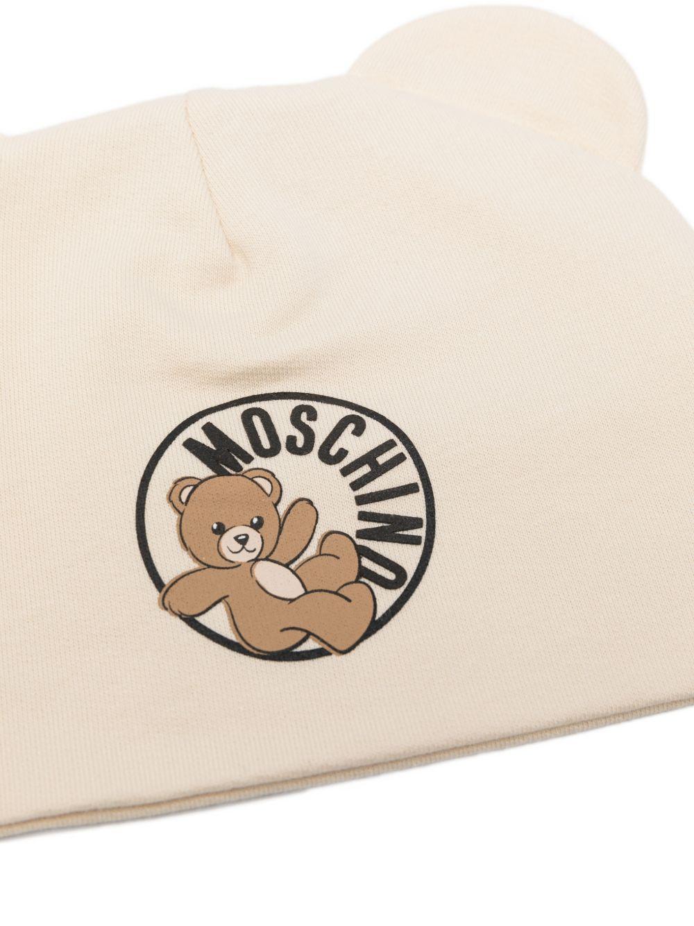 Set 2 pezzi Moschino Kids beige con stampa Teddy bear MUY096LCA19 20404 MOSCHINO KIDS 