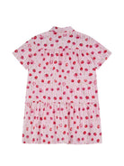 Abito per bambina Moschino Kids rosa con motivo righe HDV0HGLLB67 83658 MOSCHINO KIDS 