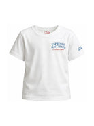 T-shirt per bambino MC2 Saint Barth Kids bianca con scollo rotondo PRL0001 02005L MC2 ST. BARTH KIDS 