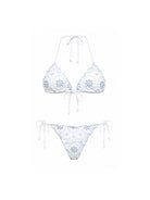 Bikini da donna MC2 Saint Barth bianco con motivo in pizzo sangallo SAGI001 08668L MC2 ST. BARTH 