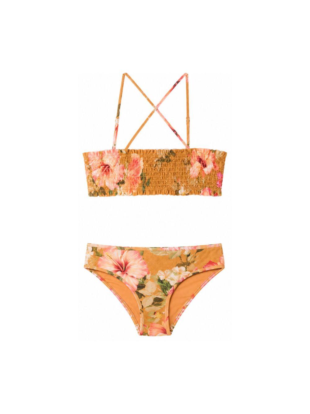 Bikini per bambina Zimmermann Kids arancione con stampa floreale all-over 6153WS S263 ZIMMERMANN KIDS 