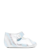 Ballerine per neonata Emilio Pucci Junior azzurro con stampa Iride PZ0066 S0273 600AG EMILIO PUCCI KIDS 