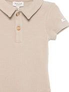 Body per neonata Donsje Moli beige con colletto stile polo 3031500 00017 DONSJE KIDS 