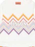 Abito per neonata Missoni Kids bianco con motivo a zigzag MZ1000 Z3672 102 MISSONI KIDS 