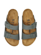Ciabatte per bambino Birkenstock Kids Arizona verde con doppia chiusura con fibbia 1029449 THYME/OCHRE BIRKENSTOCK KIDS 