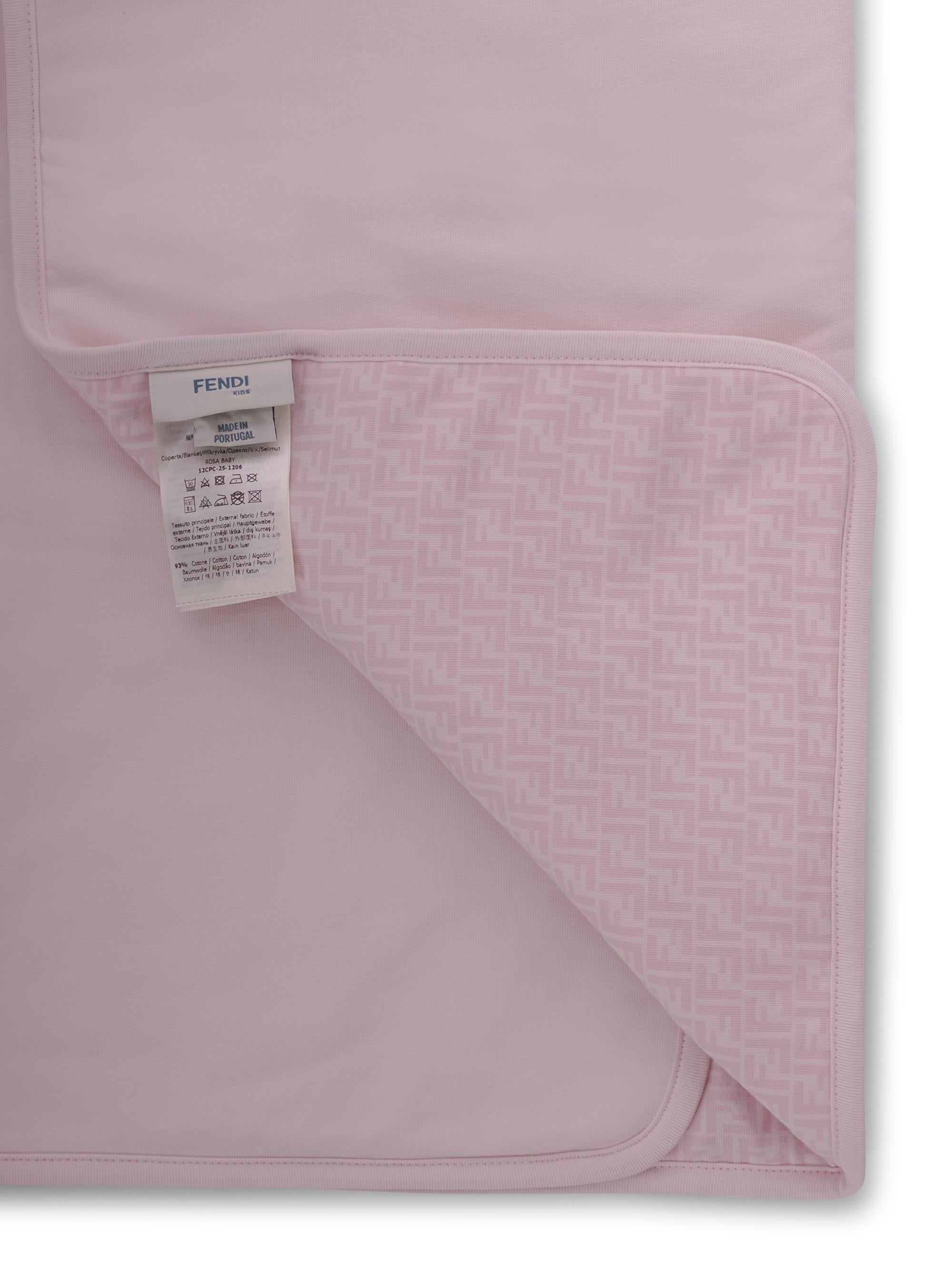 Copertina per neonata Fendi Kids rosa con stampa cavallino Fendi BUJ328 8RA F0C11 FENDI KIDS 
