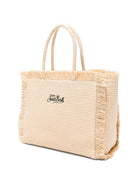 Borsa Vanity MC2 Saint Barth beige con trama intrecciata VANI021 00421L MC2 ST. BARTH KIDS 