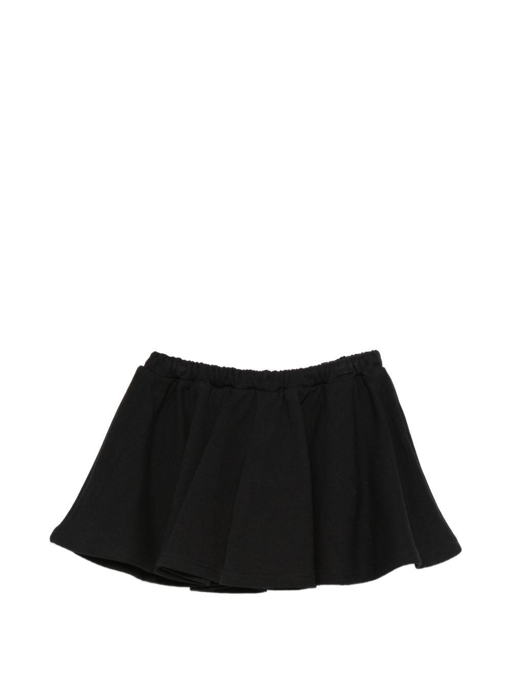 Shorts per bambina MSGM Kids neri con logo sul davanti S6MSJGST075 110 MSGM KIDS 