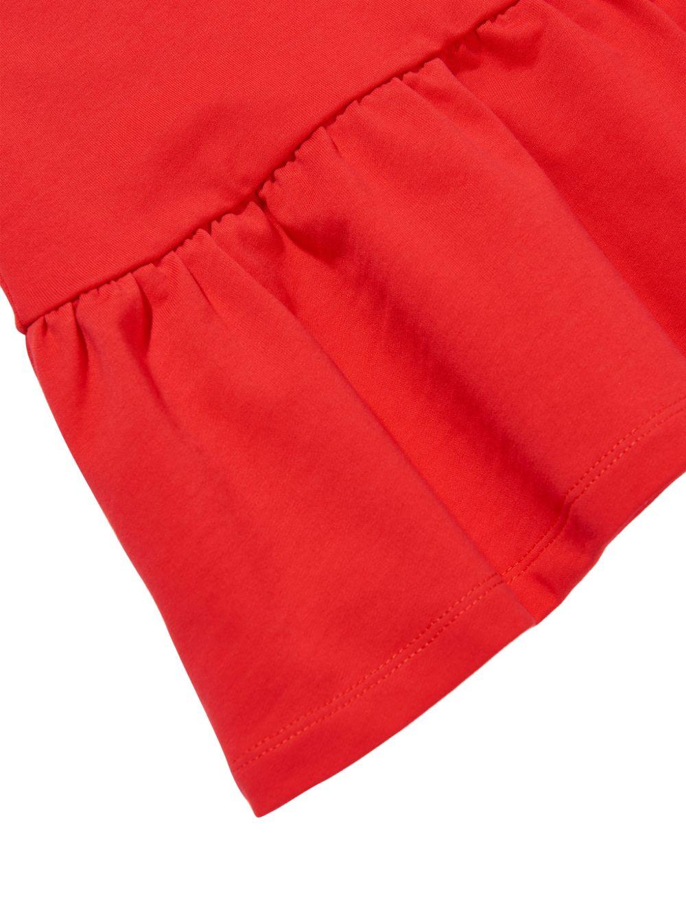 Abito da bambina Moschino Kids rosso con stampa orsetto HDV0HLLCA19 50109 MOSCHINO KIDS 