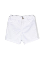 Shorts per neonato Emporio Armani Kids bianchi con applicazione con logo 8NHS01 4N7LZ 0100 EMPORIO ARMANI KIDS 