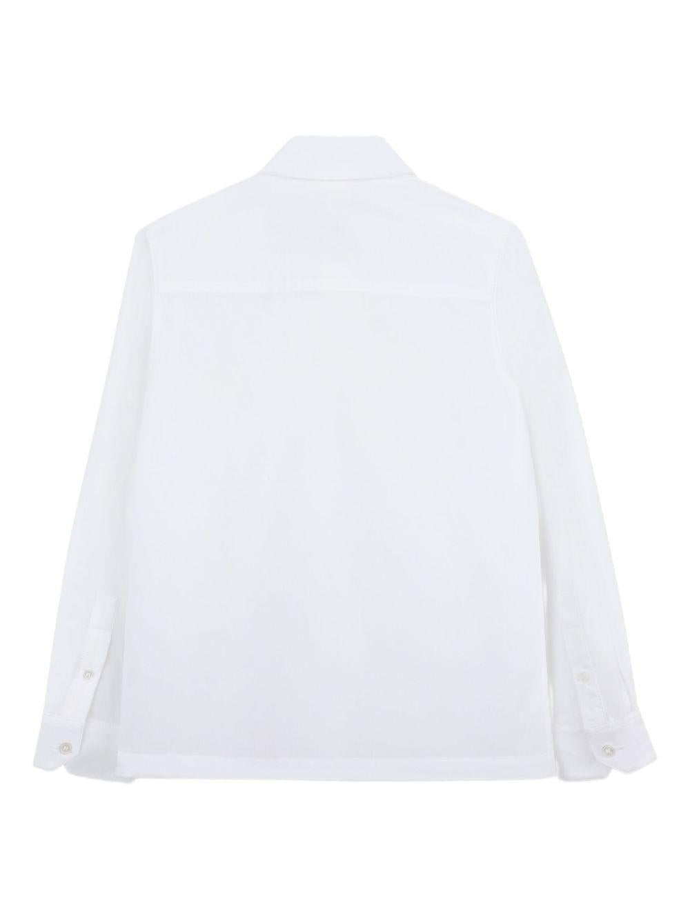 Camicia per bambino Givenchy Kids bianca con applicazione con ricamo H30920 10P GIVENCHY KIDS 