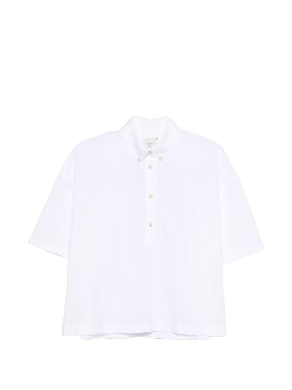 Camicia per donna Alysi bianca con colletto classico 116221 P6015 BI ALYSI 