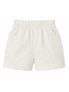 Shorts per neonata bianco Bonpoint con dettaglio logo C06XBEW00002 002 BONPOINT KIDS 