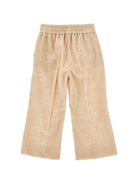 Pantaloni per bambina Monnalisa Kids beige con tessuto a coste 17H405 8852 003M MONNALISA KIDS 