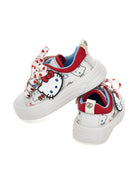 Sneakers per bambina Monnalisa x Hello Kitty  bianche con applicazione Hello Kitty 8CG007 7705 9944 MONNALISA KIDS 