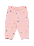 Pantaloni per neonato Stella McCartney Kids rosa con stampa grafica all-over TZ6030 Z4021 507MC STELLA McCARTNEY KIDS 