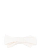 Fascia per capelli per neonata Balmain Kids bianca con dettaglio logo oro BZ0004 Z3672 102OR BALMAIN KIDS 