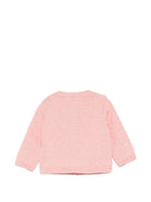 Cardigan per neonata Bonpoint rosa con ricamo ciliegie S06XCAK00007 124A BONPOINT KIDS 