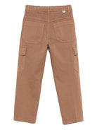 Pantaloni per bambino Paolo Pecora Kids marrone con tasca cargo PP4113 CAPPUCCINO PAOLO PECORA KIDS 