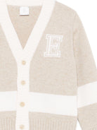 Cardigan per bambino Eleventy Kids beige con scollo a V EX9P60 W0174 116AV ELEVENTY KIDS 