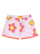 Shorts per bambina Billieblush rosa con stampa a fiori U21890 10P BILLIEBLUSH KIDS 