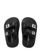 Sandali per bambini Karl Lagerfeld Kids nero con applicazione-ikon Z31183 09B KARL LAGERFELD KIDS 