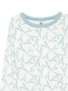 Pigiama per bambino Petit Bateau bianco con stampa grafica all-over A0FPE 01 PETIT BATEAU KIDS 
