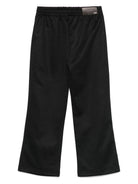 Pantaloni per bambino Amiri Kids neri con righe laterali AKPATP1003 001 AMIRI 