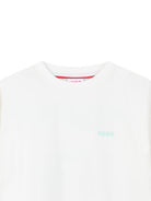 T-shirt per bambino Hugo Kids bianca con stampa grafica sul retro G01023 153 Hugo KIDS 