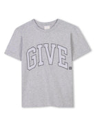T-shirt per bambino Givenchy Kids grigio con stampa con logo H30738 A01 GIVENCHY KIDS 
