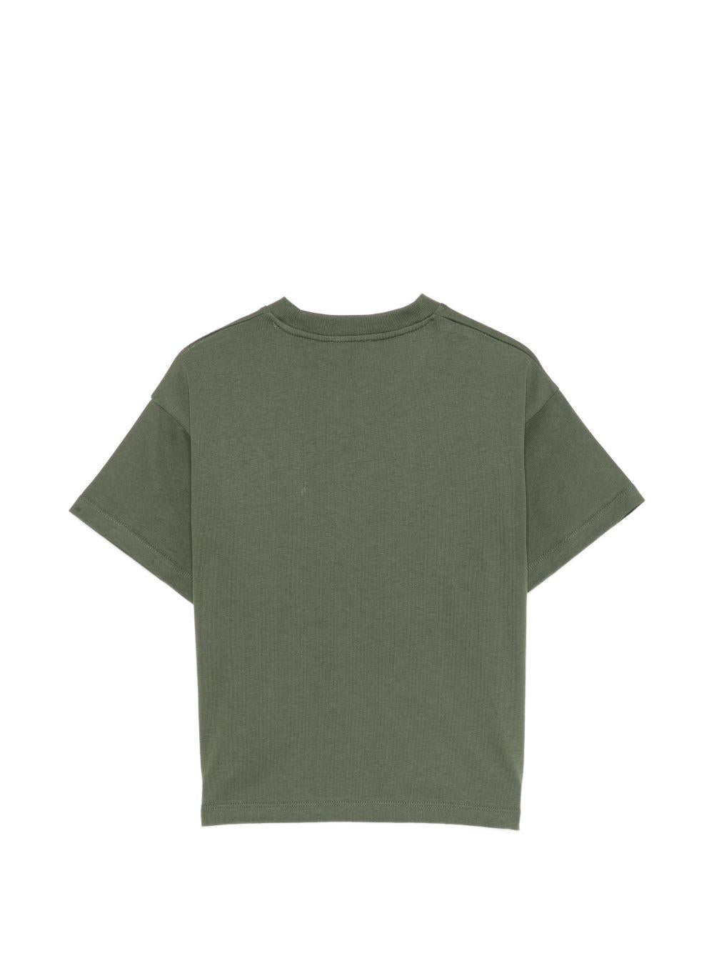 T-shirt per bambino Etro Kids verde con ricamo Pegaso sul davanti GZ8P51 Z3672 70J ETRO KIDS 