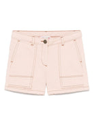 Pantaloncini di jeans per bambina Bonpoint rosa con passanti S05GBEW00004 025A BONPOINT 