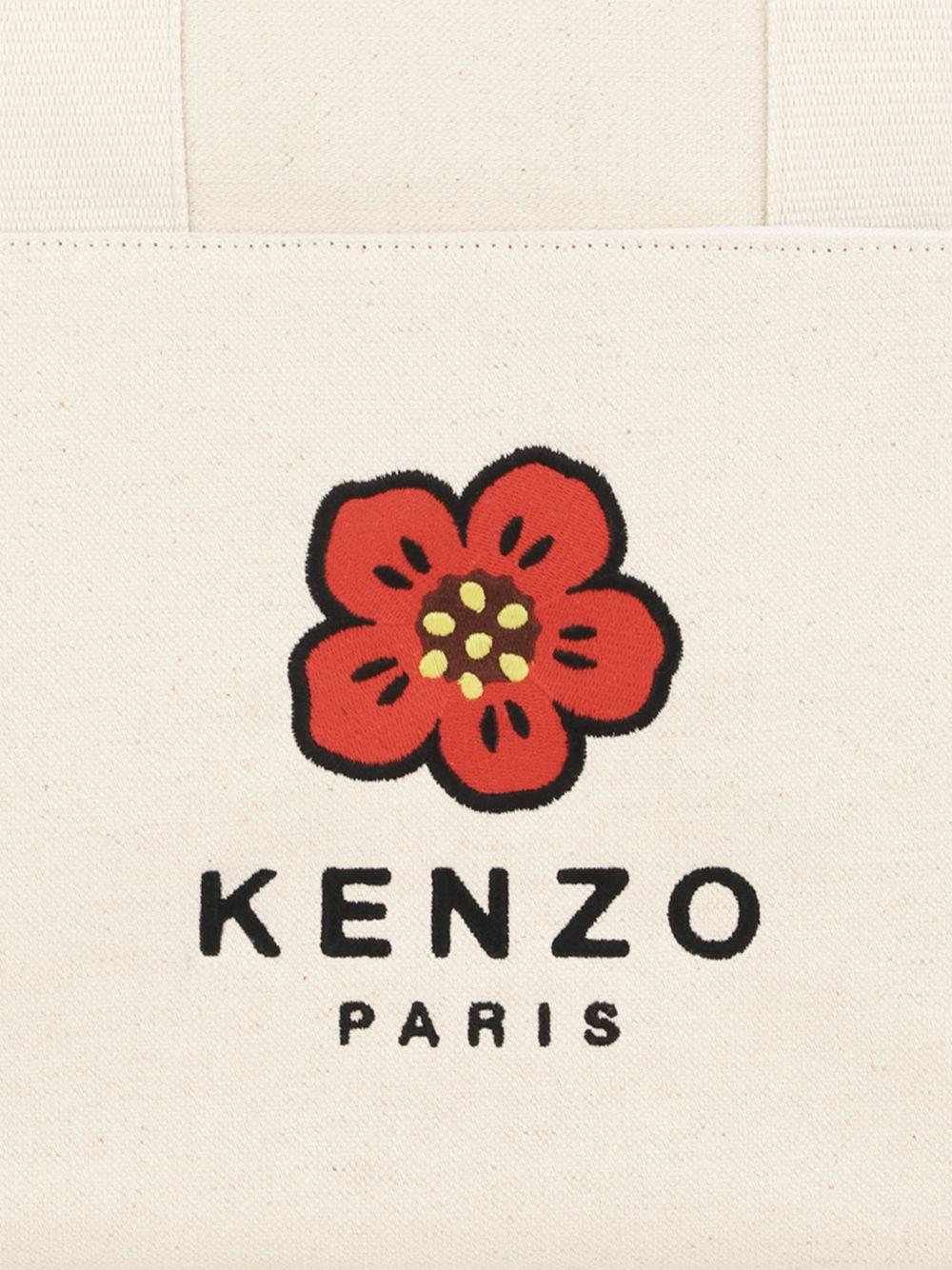 Borsa fasciatoio per neonati Kenzo Kids bianca con stampa Boke Flower sul davanti K62075 21G KENZO KIDS 