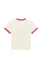 T-shirt per bambino Amiri Kids bianca con stampa logo sul davanti ACTOJR1029 127 AMIRI KIDS 