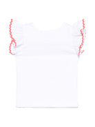 Top per neonata Mariella Ferrari bianco con dettaglio a smerlo TSC3 500 P012 MARIELLA FERRARI 