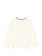 Felpa per bambina Mini Rodini beige con scritta "The inter galactic travel agency" sul davanti 26220168 OFF WHITE MINI RODINI KIDS 