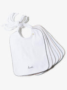 Set di sette bavaglini per neonati Bonpoint bianchi con ricamo giorni della settimana PESBAVOIRS 000 BONPOINT KIDS 