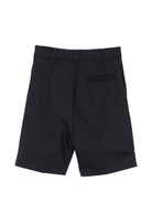 Shorts per bambino Emporio Armani Kids blu navy con pieghe EB001648 AF26957 UB100 EMPORIO ARMANI KIDS 